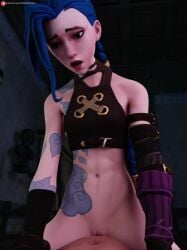 1girls 3d animated animation arcane arcane_jinx cowgirl_position darkbahamuth fortnite jinx_(league_of_legends) league_of_legends male petite riot_games simple_animation small_breasts tagme teenager video