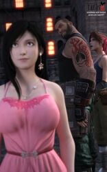 10:16 3d 3d_artwork 4k arm_tattoo artist_upload bandana barret_wallace black_hair brown_hair city clothed_female clothed_male dark-skinned_male dark_hair dark_skin distracted_boyfriend earrings final_fantasy final_fantasy_vii final_fantasy_vii_remake fingerless_gloves funny gloves jealous jealous_female jessie_rasberry light-skinned light-skinned_female light_skin long_hair looking_at_another looking_at_ass looking_up meme outdoors patreon patreon_username red_bandana roosterart self_upload square_enix subscribestar subscribestar_username tanktop tattoo tifa_lockhart video_game video_game_character video_game_franchise walking walking_towards_viewer