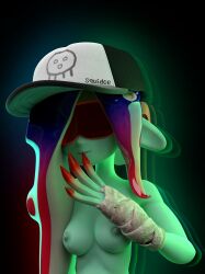 3d acht_(splatoon) blender3d breasts dedf1sh dj green_skin mizuta_ahato_(splatoon) sanitized_(splatoon) sanitized_octoling splatoon splatoon_(series) splatoon_2 splatoon_2:_octo_expansion splatoon_3 splatoon_3:_side_order squidge squidgesfm