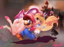 1girls booty_shorts bowser club_penguin high_heels luigi mario mario_(series) meme nintendo princess_peach super_mario_bros. thick_lips thick_thighs tudduls when_you_see_it