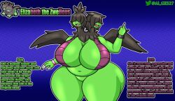 al_gx big_ass big_breasts black_fur black_hair chubby chubby_female dragon edit elizabeth_(al_gx) goth_girl green_skin hair_over_eyes huge_ass huge_breasts hydra mommy pokémon_(species) pokemon purple_skin shiny_pokemon twins wings zweilous