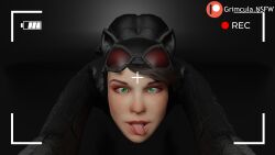 3d 3d_(artwork) 3d_model ass breasts catwoman catwoman_(arkham) catwoman_(arkham_city) catwoman_(arkham_knight) dc dc_comics naked naked_female nude nude_female porn pornography tongue_out white_ass white_body white_breasts white_skin