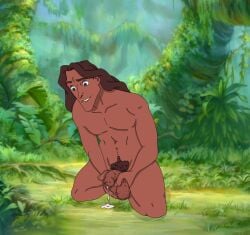 artist_request cum cumming disney flaccid flaccid_penis foreskin forest literature male male_only naked naked_male nature nude nude_male public_domain tagme tarzan_(1999_film) tarzan_(character) toned toned_male uncircumcised unretracted_foreskin