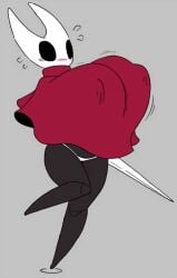 1girl 1girls angstrom big_breasts blush blushing_female blushing_profusely boobs_bigger_than_head breast_expansion breasts breasts_bigger_than_head cute expansion female_focus female_only flustered hollow_knight hornet_(hollow_knight) huge_breasts hyper_breasts nipples_visible_through_clothing no_mouth panic panicked_look panicking sudden_expansion surprise surprised surprised_expression surprised_face sweat sweatdrop sweating tits_bigger_than_head visible_underwear wholesome