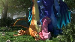 16:9 3d_(artwork) 4k absurd_res after_sex anthro anthro_on_feral anthro_penetrating anthro_penetrating_feral anus aquafreeze balls big_balls big_dom_small_sub big_penis charizard digital_media_(artwork) dominant dragon duo fainted feral feral_penetrated flared_penis forest forest_background gaping gaping_anus generation_1_pokemon genitals hi_res huge_balls huge_cock hyper hyper_balls hyper_genetalia hyper_genitalia hyper_penis male male/male mythological_creature mythological_scalie mythology nature nature_background nintendo penetration penis plant pokemon pokemon_(species) pokephilia scalie sex shard_(aquafreeze) size_difference spiked_penis spikes spikes_(anatomy) tree widescreen zoophilia