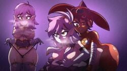 2girls ambiguous_penetration amity_blight canon_couple cosplay female female_only goblin goblin_female luz_noceda multiple_girls ny4nny4an purple_hair tagme the_owl_house yuri