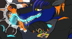 2016 4_toes 5_fingers absurd_res anthro anthro_domination athletic athletic_anthro athletic_male balls barefoot beherit biped black_background black_body black_fur black_hair black_horn black_nose black_pawpads blue_body blue_countershading blue_fur blue_hair blue_tongue bodily_fluids bottomwear brown_body brown_fur canid canine canis character_request cheek_tuft claws closed_eyes clothed clothing countershade_torso countershading cramped crying demon deviltod dipstick_ears dipstick_toes domination drooling eyewear faceless_anthro faceless_character faceless_male facial_tuft fangs fideel fingers foot_fetish foot_grab foot_lick foot_play foot_shot fox front_view fur fur_tuft genitals glowing glowing_tongue goggles goggles_on_head green_clothing green_shirt green_topwear grey_body grey_countershading grey_fur grin group hair half-closed_eyes hand_on_foot hand_on_paw head_tuft herpestid hi_res hindpaw holding_character horn hybrid larger_anthro larger_male licking looking_at_another looking_down looking_pleasured low-angle_view lying macro macro_domination male male_domination mammal markings meerkat micro micro_in_hand multicolored_body multicolored_clothing multicolored_ears multicolored_fur multicolored_hair multicolored_shirt multicolored_topwear narrowed_eyes nude on_back on_front on_ground open_mouth open_smile orange_claws orange_markings orange_stripes paw_grab paw_shot pawpads paws pecs pink_tongue restrained rogue_megawolf saliva saliva_drip saliva_string shirt short_hair shorts side_view simple_background size_difference size_play smaller_anthro smaller_male smile spread_legs spreading striped_body striped_fur stripes submissive submissive_anthro submissive_male tan_body tan_bottomwear tan_clothing tan_fur tan_shorts tears teeth thin_tail three-quarter_view toes tongue tongue_out topless topless_male topwear tuft under_foot under_paw wet whiskers white_body white_fur white_hair wolf yellow_eyes