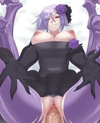 arachnid bride monster_girl monster_musume_no_iru_nichijou penis pubic_hair rachnera_arachnera sex sinccubi smile sехual vaginal_penetration wedding_dress