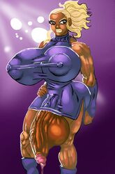 big_balls big_breasts big_penis blonde_hair color dark-skinned_futanari dark_skin fire_emblem fire_emblem_awakening flavia_(fire_emblem) futanari goudadunn large_balls large_breasts large_penis muscular muscular_futanari