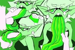 disembodied_penis fellatio grabbing_tongue large_tongue long_tongue marie_(splatoon) nintendo oral penis_in_mouth saliva saliva_drip sleepyslut splatoon tongue tongue_around_penis tongue_out tongue_wrap tonguejob