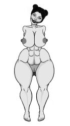 1female abs almakhadie_(artist) arms_behind_back asian asian_female black_hair child_bearing_hips creepy_face curvy dark_hair darkened_genitalia darkened_nipples darkened_pussy demon_girl double_bun female ghost ghost_girl grin head_tilt horror horror_(theme) huge_thighs male massive_hips penis pussy scary scary_face sharp_teeth shaved_pussy solo staring staring_at_viewer urban_legend voluptuous voluptuous_body voluptuous_female wants_dick wants_to_fuck wants_to_play wide_grin