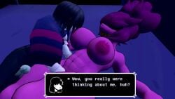 2boys 2girls 3d animated anon504 bisexual bisexual_female breast_sucking breasts cowgirl_position cum cum_in_pussy cum_inside cunnilingus deltarune dialogue dinosaur_girl eating_pussy facesitting female female/female female_penetrated ffm_threesome fingering fingering_partner kris_(deltarune) licking licking_body lifted_by_another lifting_person male male/female male_clothed male_penetrating male_penetrating_female no_sound noelle_holiday penis prone_bone pussy ralsei ralsei_with_black_fur reindeer_antlers reindeer_humanoid reverse_cowgirl_position sfm source_filmmaker subtitled sucking_nipples susie_(deltarune) tagme text threesome undertale_(series) video yuri