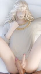 2boys 3d 3d_(artwork) balls_touching before_anal before_sex blender blender_(software) blender_cycles blonde_hair desess3intes dicks_touching elden_ring femboy fromsoftware gay half_naked long_hair looking_at_penis looking_at_viewer lying lying_on_back male male_focus male_only miquella miquella_the_kind penis_size_comparison penis_size_difference pov render shadow_of_the_erdtree tagme twink yaoi yellow_eyes