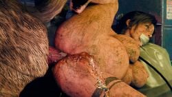 3d anal_sex bondage canine cheek_bulge collar cuffs dirty dirty_feet dog_bowl filth food_bowl handcuffs inflated_belly innie_pussy knot lara_croft lara_croft_(survivor) leash leash_and_collar naked nasty pee_puddle peeing peeing_in_ass peeing_in_bowl peeing_inside peeing_into_toilet piss_pool pleasure_face taped_mouth tomb_raider tomb_raider_(survivor) trash trash_bag virgin zoophilia