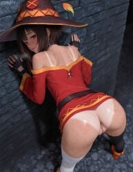 1girls against_wall ai_generated ass ass_cleavage ass_crack ass_focus ass_up asshole bare_shoulders bare_thighs bent_over bitch blush butt_crack butt_focus collar cute cute_face cute_girl doggy_style dress_up female hat hentai kono_subarashii_sekai_ni_shukufuku_wo! konosuba legs_apart lipstick makeup megumin minidress night outdoors petite petite_body petite_female petite_girl pov pov_eye_contact prostitution rear_view rogue skirt_up smirk spread_legs srodskiy stockings tagme tan_body tan_skin tanline teenage_girl teenager thick_thighs vulgar young younger_female