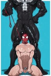 2boys abstract_background after_sex ai_generated anthro anthro_on_human balls balls_size_difference big_areola big_balls big_nipples big_pecs big_penis black_skin black_skinned_male blush chastity chastity_cage chastity_cage_only collar collar_only cum cum_on_chest cum_on_face cum_on_pecs defeated_hero dog_collar dominant_anthro dominant_male dripping_cum erection flat_chastity_cage gay hero hero_on_villain huge_balls huge_cock kneeling leash leash_and_collar leash_pull light_skin light_skinned light_skinned_male male male/male male_focus male_only marvel massive_penis monster_cock muscular muscular_male nipple_piercing nipple_piercings nipples pecs penis penis_awe penis_on_face penis_on_head penis_out penis_size_difference post-sex small_balls smiling spider-man spider-man_(series) staring_at_penis submissive_human submissive_male symbiote throbbing_penis tongue tongue_out veiny_penis venom venom_(marvel) villain villain_on_hero