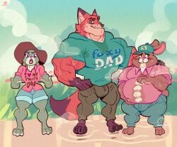 anthro barazoku biceps big_biceps big_bulge big_muscles big_pecs blue_bottomwear blue_clothing blue_pants blue_shorts bodily_fluids bottomwear brown_body brown_fur bulge canid canine clothed clothing cloud cum cum_in_nose cum_inside cum_on_face daughter_(lore) disney farmer father-in-law father_(lore) father_and_child_(lore) father_and_daughter_(lore) female flower fox fur genital_fluids grass green_clothing green_hat green_headwear green_shirt green_t-shirt green_topwear grey_body grey_fur group hat headgear headwear hi_res husband husband_and_wife judy_hopps lagomorph larger_anthro larger_male leporid male male/male mammal married_couple meme mountain muscular muscular_anthro muscular_arm muscular_legs muscular_male musk musk_clouds nature nature_background nick_wilde orange_body orange_fur overweight overweight_anthro overweight_male pants parent_(lore) parent_and_child_(lore) parent_and_daughter_(lore) pecs pink_clothing pink_shirt pink_topwear plant pregnant pregnant_anthro pregnant_male puddle rabbit shirt shorts size_difference smaller_anthro smaller_female smaller_male son-in-law stained_clothing stretched_clothing stu_hopps sweat sweat_pool t-shirt tan_body tan_fur text text_on_clothing thick_neck thick_thighs tight_clothing topwear trio vaniwall vein veiny_muscles white_body white_fur wife zootopia zootopia_2