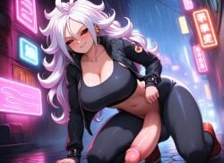 ai_generated alternate_breast_size android_21 breasts dragon_ball elisabeth_cheria female female_focus female_only from_below futa_only futadom futanari gigantic_breasts gigantic_penis huge_balls huge_breasts huge_cock huge_testicles hyper hyper_futa hyper_penis large_breasts large_penis long_penis majin majin_android_21 night pink_body pink_skin solo solo_female solo_focus solo_futa testicles tight_clothes tight_clothing tights vein veins veiny veiny_penis