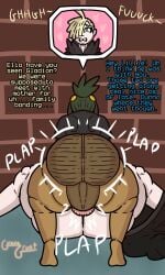 2boys 2d alley anal anal_sex anus back_view balls big_ass big_balls big_penis blonde_hair brick_wall dark-skinned_male dialogue donut_anus elio_(pokemon) english_text eyes_rolling_back femboy gay gay_sex gladion_(pokemon) green_eyes green_hair gritted_teeth guavagrunt hau_(pokemon) heart huge_ass huge_butt huge_cock legs_apart legs_spread lillie_(pokemon) love_making lovers male male_focus male_only male_penetrating mating_press mostly_nude mostly_nude_male on_back on_floor outdoors pants_down pants_on_leg penis pokemon sex sfx shirt speech text thick_thighs thighs wall yaoi