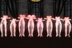 alice_margatroid ball_gag bondage breasts captured chinkaigyogyo damsel_in_distress female gag glaring kagerou_imaizumi kagiyama_hina keine_kamishirasawa kogasa_tatara komachi_onozuka large_breasts looking_at_viewer nipples nude patchouli_knowledge touhou urumi_ushizaki