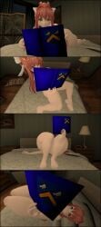 1girls 3d 3d_(artwork) alternate_version_available barefoot bed bedroom censored completely_nude completely_nude_female doki_doki_literature_club female female_only full_body garry's_mod garry's_mod gf_fnf_fan monika_(doki_doki_literature_club) naked naked_female nude nude_female self_upload solo solo_female