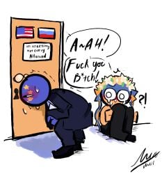 2boys 4boys adorable american_flag blush boy countryhumans english_text european_union_(countryhumans) gay gay_male gay_sex keyhole male male/male male_only meeting_room meme mui121203 politician politics russia_(countryhumans) russian russian_flag sweat ukraine ukraine_(countryhumans) united_states_of_america_(countryhumans)
