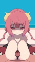 1boy 1girls 2d 2d_animation 9:16 animated bar_censor beach blinking breasts censored closed_mouth cum day ejaculation erection female highres horns huge_breasts ilulu ilulu_(dragon_maid) ilulu_(maidragon) ilulu_(miss_kobayashi's_dragon_maid) kobayashi-san_chi_no_maidragon long_hair looking_at_viewer male outdoors paizuri penis pink_eyes pink_hair pointy_ears pov robin7go shaded_face shorter_than_10_seconds solo_focus straight tagme twintails vertical_video video yellow_horns