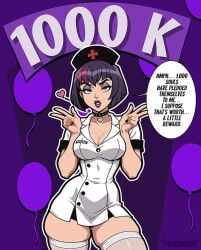 1girls big_ass big_breasts breasts bust busty chest curvaceous curvy curvy_figure digital_media_(artwork) female goth goth_girl hips hourglass_figure legs mature mature_female original original_character pixiqueenie purple_hair queenie_(pixiqueenie) slim_waist thick thick_hips thick_legs thick_thighs thighs voluptuous waist wide_hips