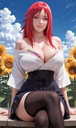ai_art ai_generated ai_generated_art ai_generated_image aikunoichi anime ass ass bikini booty bra breasts ecchi fishnet hentai huge_ass huge_breasts karin_uzumaki lace lewd lingerie narutoshippuden nsfw pantie panties patreon red_hair rule34 sfw skirt solo_female