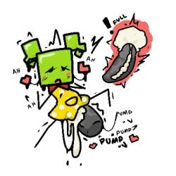 2022 alpha_channel big_penis black_arms black_eyes black_legs black_text bodily_fluids bow_tie cervical_contact clothed clothed_female clothed_humanoid clothed_sex clothing cum cum_from_penis cum_from_vagina cum_in_uterus cum_in_vagina cum_inside digital_media_(artwork) dress duo erection featureless_hands featureless_legs female female_focus female_humanoid female_penetrated from_front_position fucked_silly genital_fluids genitals glans green_hair grey_glans grey_penis hair half-closed_eyes heart_symbol huge_cock humanoid humanoid_genitalia humanoid_penetrated humanoid_penis internal internal_vaginal low_res male male/female male_penetrating male_penetrating_female mario_bros mimi_(paper_mario) moan narrowed_eyes nintendo not_furry open_mouth outline paper_mario pattern_clothing pattern_dress penetration penile penile_penetration penis penis_in_vagina pink_heart pump_(sound_effect) red_bow_tie repeated_text sex shaking simple_background solo_focus spots spotted_clothing spotted_dress square_(anatomy) stomach_bulge text throbbing throbbing_penis thyotherhand transparent_background trembling twintails uterus vaginal_fluids vaginal_fluids_on_penis vaginal_penetration vaginal_penetration white_outline white_text_outline yellow_clothing yellow_dress