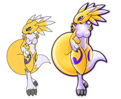 anthro anthro_only digimon female gb_of_bs renamon rika_nonaka transformation