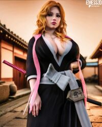 matsumoto rangiku from bleach by emess3d