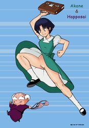 akane_tendo bra_theft dress extro happosai no_panties old_man pervert ranma_1/2 tagme