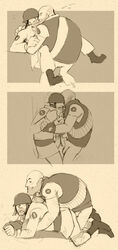 2boys 2d comic heavy_(team_fortress_2) heavy_weapons_guy human human_male human_only male male_only soldier soldier_(team_fortress_2) syberfox team_fortress_2 yaoi