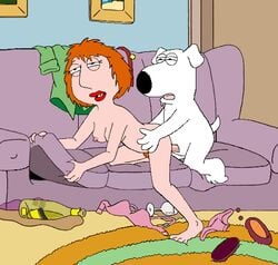 all_fours animated bent_over biohazard_(artist) brian_griffin dog doggy_style family_guy female from_behind headman human interspecies lois_griffin male straight zoophilia