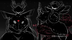 roaring knight from deltarune by arvamera