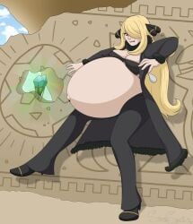 cynthia (pokemon) from pokemon by spaceseacow