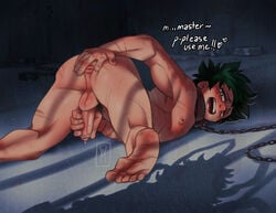 anus ass_up begging chained deku dick exposed_ass gay izuku_midoriya male_only malesub midoriya_izuku mind_break muscular muscular_male muscular_sub my_hero_academia open_mouth precum presenting sex_slave shadow shigaraki_tomura spread_anus spreading tomura_shigaraki wildmage yaoi