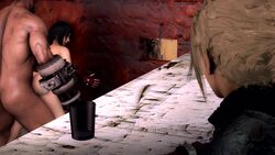 1boy 1girls 3d against_wall animated areolae ass barret_wallace bed bent_over black_hair bouncing_breasts breasts breasts_out cheating cheating_girlfriend cloud_strife cuckold cum cum_in_pussy cum_inside dark-skinned_male dark_hair dark_skin doggy_style ezark_animations female final_fantasy final_fantasy_vii final_fantasy_vii_remake from_behind hetero interracial large_breasts long_hair longer_than_30_seconds loud_sex male moaning muscular muscular_male netorare nipples ntr pussy red_eyes sex sharing sound source_filmmaker straight tagme threesome tifa_lockhart video voice_acted watching watching_sex