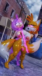 3d 3d_(artwork) 9:16 amy_rose anthro breasts canid canine duo eulipotyphlan female fox fti_transformation fur furry futanari gender_transformation genital_growth genitals glistening glistening_body glowing glowing_eyes growth hair half-closed_eyes hedgehog herm herm/female hi_res intersex intersex/female mammal multi_tail narrowed_eyes nipples nude palisal penis penis_growth ponytail pussy ribbons rubber rubber_creature rubber_transformation rule_63 sonic_(series) sonic_the_hedgehog_(series) tails tailsko transformation yellow_body yellow_fur