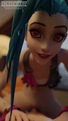 3d animated clothing faceless_male female human jinx_(league_of_legends) large_penis league_of_legends male sex sfm sinlesscelery vaginal