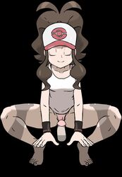 1girls animated bra colored cowgirl_position disembodied_penis dry_humping female female_focus hilbert_(pokemon) hilda_(pokemon) human nintendo panties pokemon shirt tagme tease teasing thick_thighs w.t.dinner