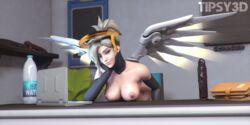 3d big_breasts functionally_nude jaytrup looking_at_viewer mercy overwatch smirk tipsy3d