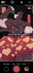 1boy alcohol alcoholic_drink ass ass_cheeks ass_focus ass_jiggle back back_muscles back_view bara big_ass big_ass_(male) big_butt big_tail black_body black_eyes black_fur black_hair black_pupils black_sclera bottle briefs briefs_only bubble_ass bubble_butt butt_focus butt_jiggle camera cat_humanoid cat_tail dat_ass dat_butt defined_muscles drink drinking fat_ass fat_butt felid felid_humanoid feline felis furry furry_male furry_only gay glistening glistening_ass glistening_butt hazbin_hotel heart heart_print heart_print_underwear heart_symbol heart_underwear huge_ass huge_butt husk_(hazbin_hotel) jiggle jiggling jiggling_ass jiggling_butt large_ass large_butt looking_at_viewer looking_back male male_only messy_hair motion_lines multicolored_body multicolored_fur multicolored_hair muscular muscular_male orange_eyes orange_sclera phone_screen picture_frame presenting presenting_ass presenting_butt presenting_hindquarters pupils red_underwear round_ass round_butt shaking shaking_ass shaking_butt solo solo_anthro solo_focus solo_furry solo_male tail taking_picture therot0 thick_ass thick_butt translucent translucent_wings transparent transparent_wings two-tone_body two-tone_clothing two-tone_fur two-tone_underwear two_tone_hair underwear underwear_only wedgie white_body white_fur yaoi yellow_iris