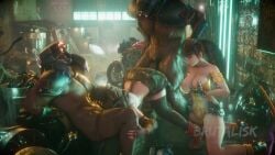 2boys 2girls 3d alley alley_sex alleyway animated big_ass big_breasts big_butt big_penis blowjob brutalisk dark-skinned_male dark_skin deepthroat doggy_style eve_(stellar_blade) female final_fantasy final_fantasy_vii final_fantasy_vii_remake fucked_from_behind gagged grabbing hair hair_grab helmet helmet_only helmet_with_visor honey_select_2 interracial jack-o_pose kneeling longer_than_30_seconds loop looping_animation naked naked_female naked_male passer-by public sex shift_up shinra_guard short_video shorter_than_one_minute shredded_muscles spitroast square_enix stellar_blade tagme tifa_lockhart video