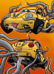 anal anal_sex anthro anus bodily_fluids car carsphilic cum cum_in_ass cum_in_mouth cum_inside cumshot digital_media_(artwork) dire_car dire_machine dire_vehicle ejaculation exhaust exhaust_pipe fellatio female female_penetrated genital_fluids genitals green_eyes hi_res living_car living_machine living_vehicle looking_pleasured machine not_furry oral oral_penetration orgasm penetration penile penis pleading_eyes sex simple_background smile solo solo_focus tentacle tentacle_in_ass tentacle_in_mouth tentacle_in_vagina tentacle_penetration tentacle_sex tire tongue tongue_out vaginal_penetration vehicle volkswagen volkswagen_beetle vulva yellow_body