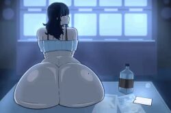 animated ass bottomless crop_top crossdresser crossdressing crossdressing_male futanari hoshi_kirara huge_ass jujutsu_kaisen looking_back notsfwbio shaking_ass shaking_butt solo solo_futa sweat sweaty sweaty_ass sweaty_butt trans_woman twerking