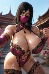 3d ai_generated big_ass big_breasts black_hair breasts face_mask female masked_female mileena mileena_(mk9) mortal_kombat pink_outfit ravenomega sexy sexy_body sexy_outfit sexy_pose solo solo_female voluptuous voluptuous_body voluptuous_female yellow_eyes