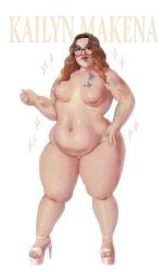 based_on_a_real_person big_ass cellulitchubby_female cellulite chubby chubby_female cute cute_face cute_female fat fat_female glasses happy_female heels kailyn_makena lemonugget long_hair looking_at_viewer nipples nude nude_female obese obese_female onlyfans onlyfans_model open_legs small_breasts tagme tattoo tattooed_arm tattoos text thick_thighs
