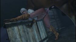 3d animal_genitalia animal_penis animated ass big_penis blueberg cd_projekt_red ciri female freckles gloves green_eyes high_heel_boots horse horse_penis horsecock leg_up light-skinned_female light_skin longer_than_10_seconds mascara moaning moaning_in_pleasure penetration penis pussy scar sex short_video shorter_than_30_seconds sound spread_legs stomach_deformation tagme the_witcher_(series) the_witcher_3:_wild_hunt vaginal_penetration video white_hair